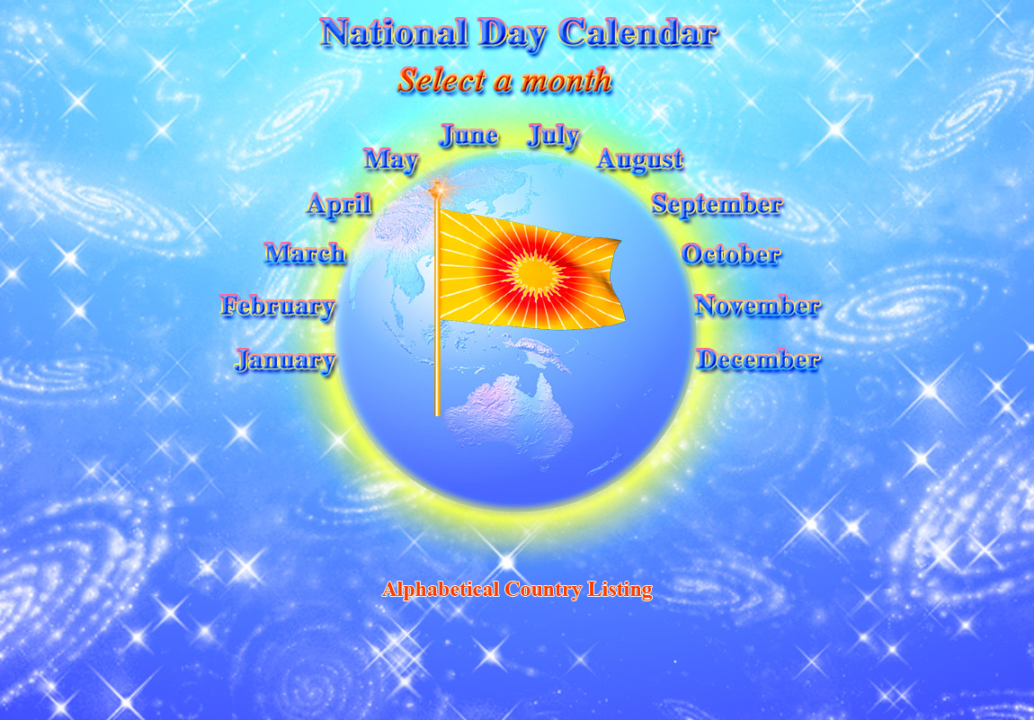 National Day Calendar Main Menu